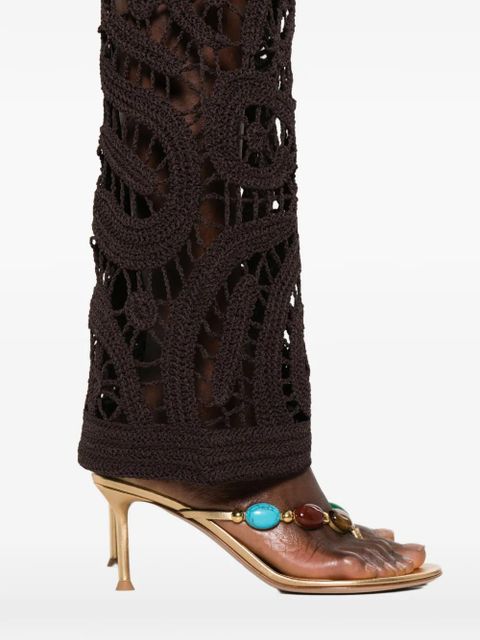 PINKO crochet trousers - Brown