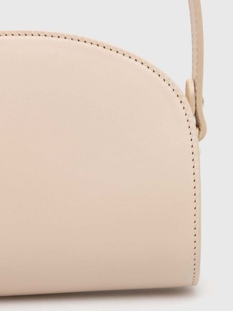 A.P.C. torebka skórzana sac demi-lune mini