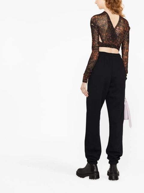 ROTATE BIRGER CHRISTENSEN elasticated-cuff track pants - Black - zdjęcie produktu nr 2