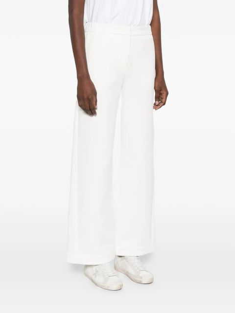 Max Mara wide-leg cotton trousers - White