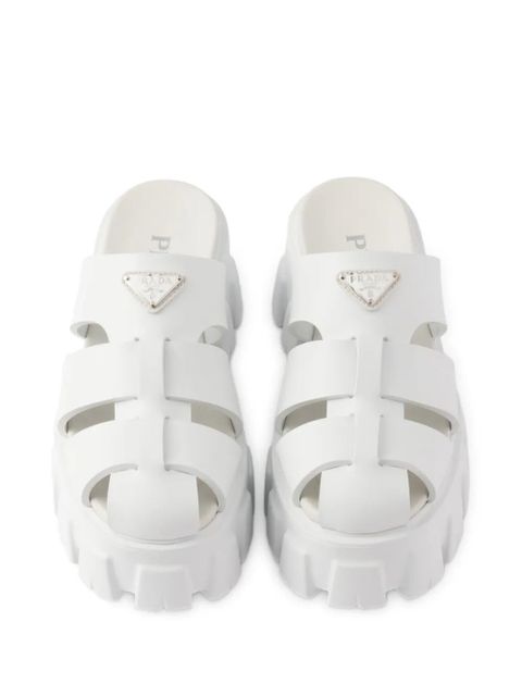 Prada Monolith mules - White