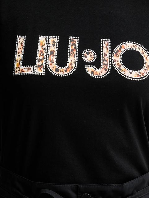 Liu Jo t-shirt damski kolor czarny VA5154.JS003