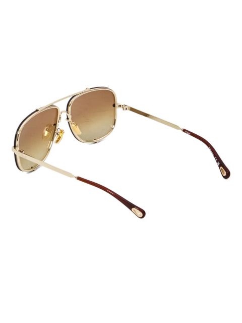 Chloé Eyewear gradient-lens sunglasses - Gold - zdjęcie produktu nr 2