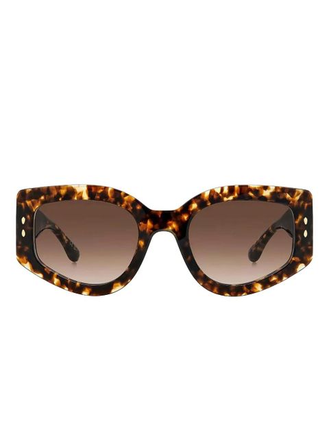Isabel Marant Eyewear oversize-frame sunglasses - Brown - zdjęcie produktu nr 2
