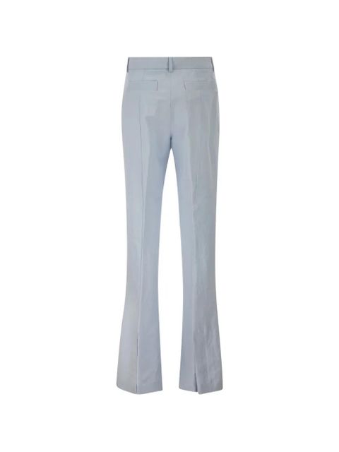 Sportmax flat-front flared trousers - Blue - zdjęcie produktu nr 2