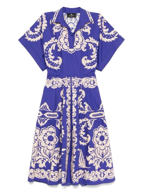 ETRO printed midi dress - Blue - zdjęcie produktu nr 1