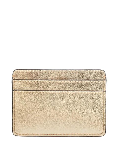 Versace metallic logo-embossed cardholder - Gold