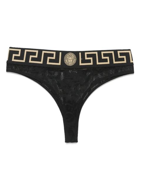 Versace Greca Border thong - Black - zdjęcie produktu nr 1