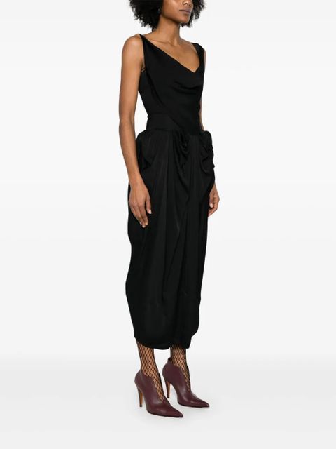 Vivienne Westwood gathered-detailed midi dress - Black
