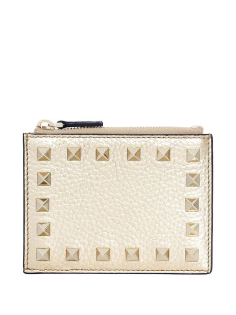 Valentino Garavani Rockstud leather wallet - Gold - zdjęcie produktu nr 1