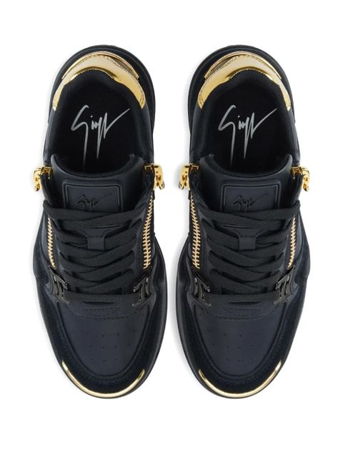 Giuseppe Zanotti zip-detail sneakers - Black