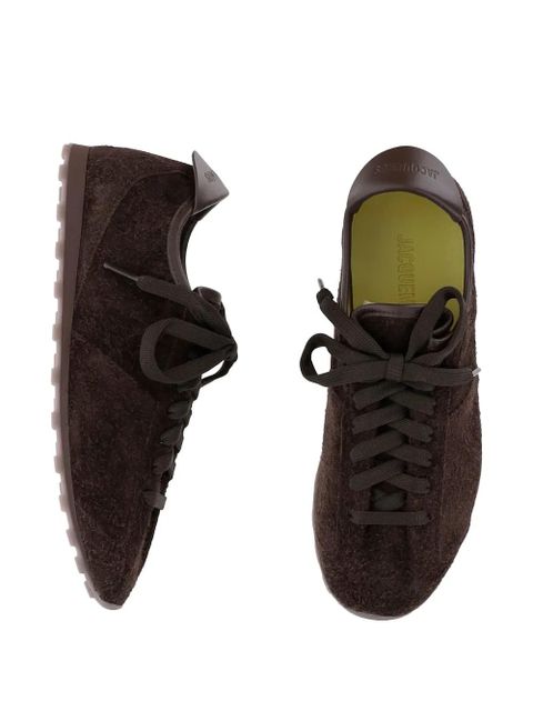 Jacquemus logo lacing sneakers - Brown
