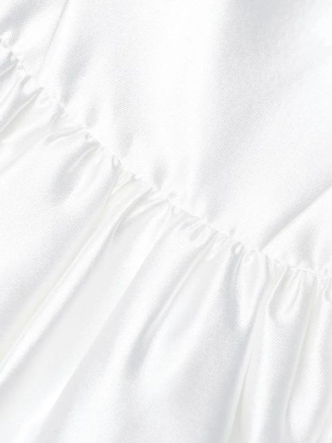 Self-Portrait sweetheart flared midi dress - White