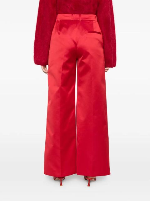 The Frankie Shop Brickell satin trousers - Red