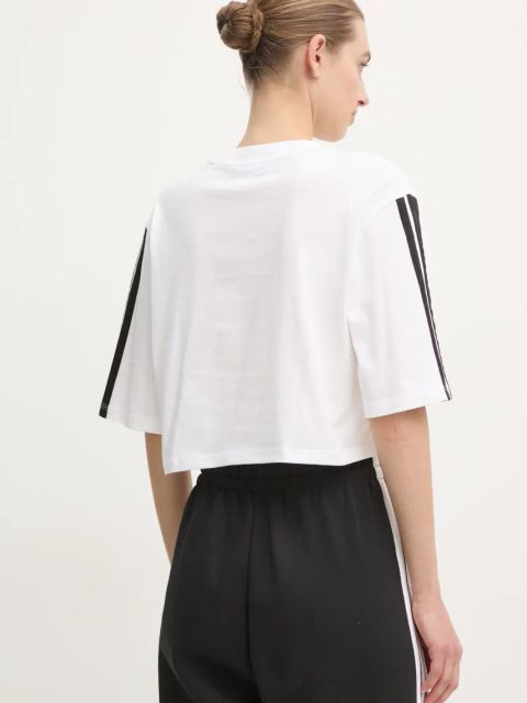 adidas t-shirt bawełniany Essentials damski kolor biały JD4999