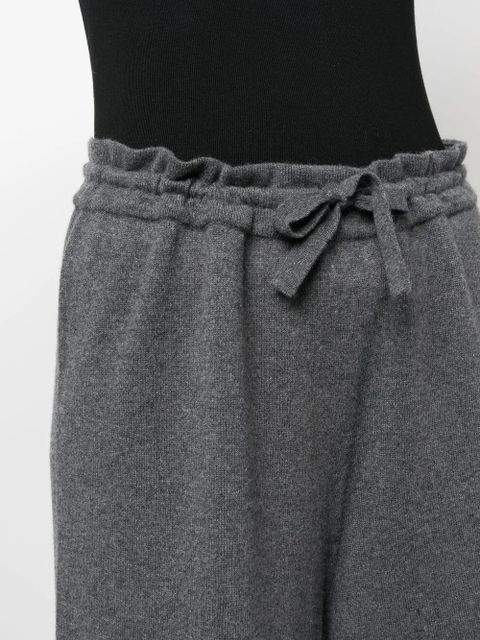 Jil Sander drawstring-waist cashmere trousers - Grey