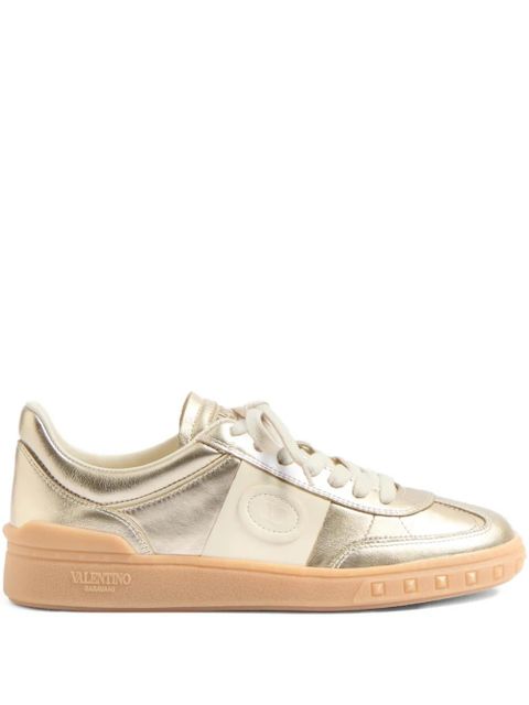 Valentino Garavani Upvillage leather sneakers - Gold - zdjęcie produktu nr 1