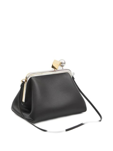 Jacquemus small Le Berlingot leather clutch bag - Black