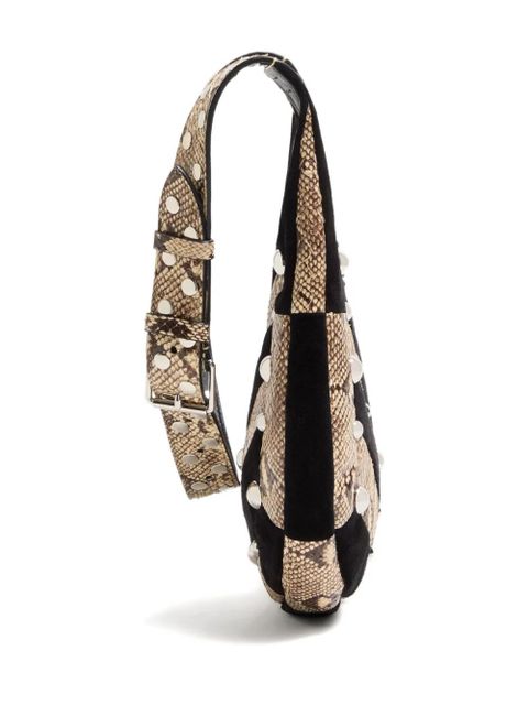 Valentino Garavani small chevron-patterned shoulder bag - Neutrals