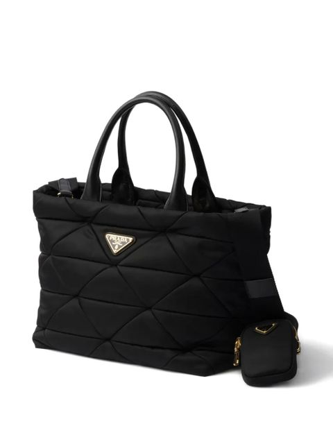 Prada medium Re-Nylon padded tote bag - Black - zdjęcie produktu nr 2