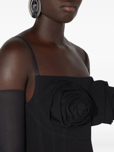 Jean Paul Gaultier conical bra cup maxi dress - Black