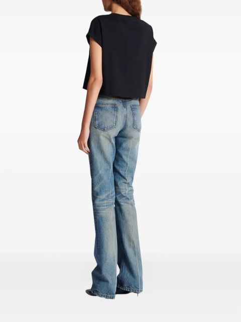 Balmain logo-print short-sleeve T-shirt - Black