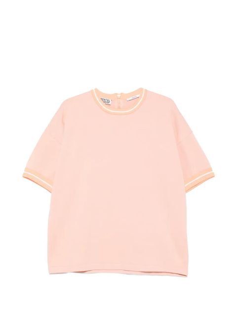 Essentiel Antwerp orange-trim T-shirt - Pink - zdjęcie produktu nr 1