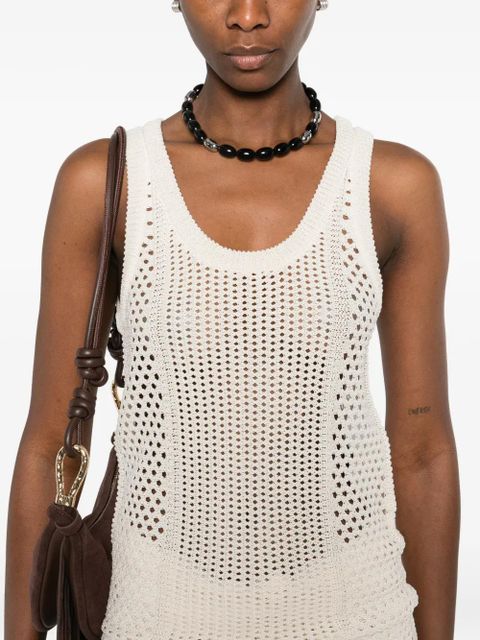 Golden Goose open-knit vest - Neutrals