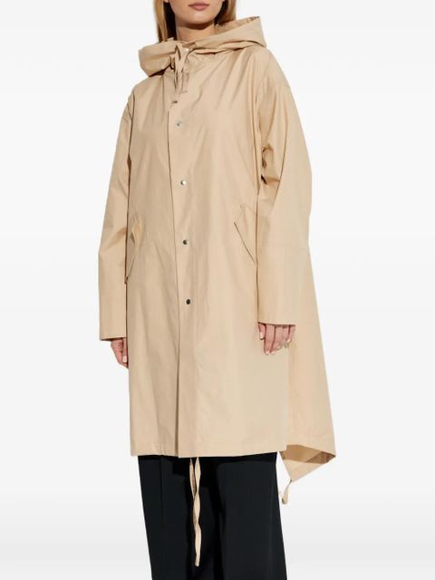 Jil Sander logo-print coat - Neutrals