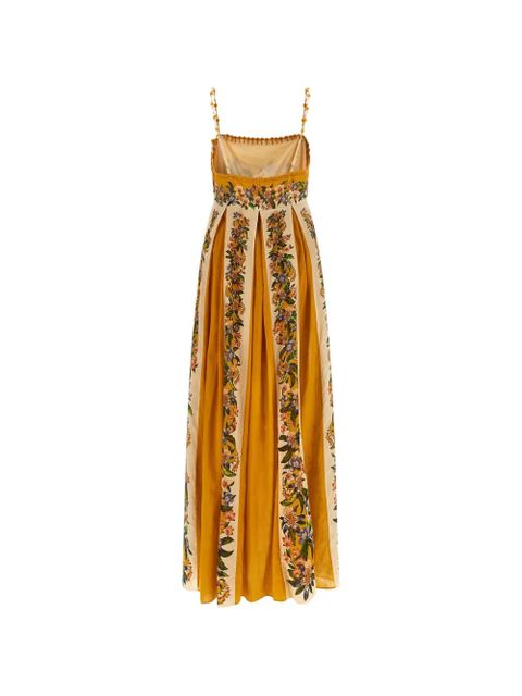 FARM Rio Sand Hilo striped floral-print maxi dress - Yellow - zdjęcie produktu nr 2
