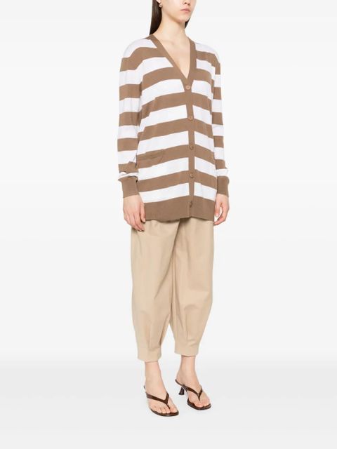 Max Mara striped cardigan - Brown