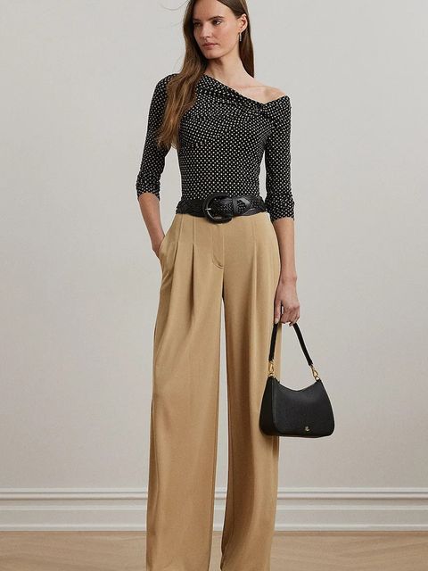 Lauren Ralph Lauren bluzka damski kolor czarny lekki 200971282