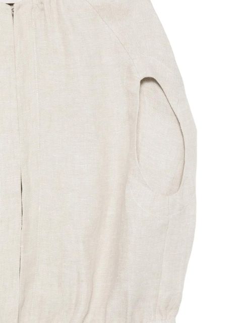 Alysi cutout blouse - Neutrals