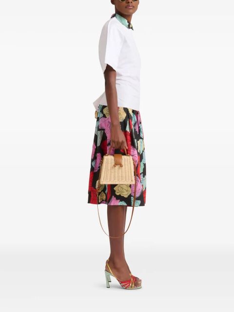 Marni ratan mini bag - White