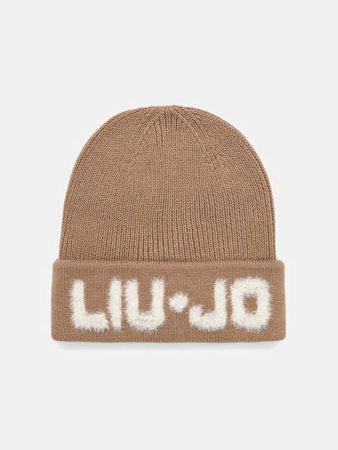 Liu Jo czapka z wełną kolor brązowy 2F5059.M0300 - zdjęcie produktu nr 1