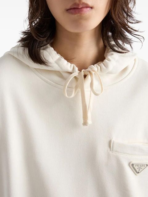 Prada Cotton fleece hoodie - Neutrals - zdjęcie produktu nr 2