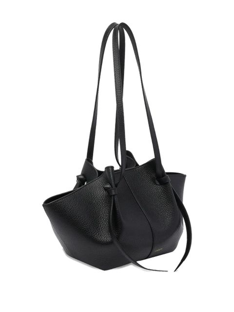 Yuzefi Mochi pebble-grain two-strap shoulder bag - Black - zdjęcie produktu nr 2