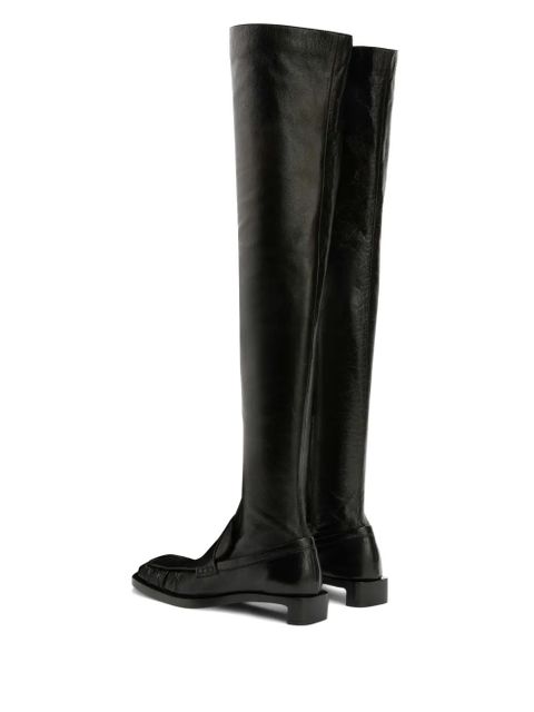 Jil Sander thigh-high boots - Black - zdjęcie produktu nr 2