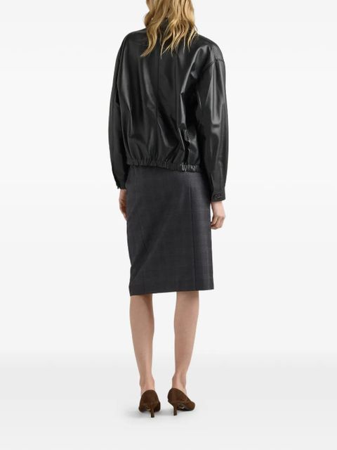 Prada nappa leather jacket - Black