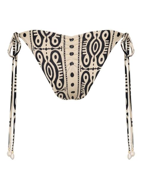 Johanna Ortiz Sagrado printed bikini bottom - Neutrals - zdjęcie produktu nr 2