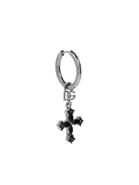 Dolce & Gabbana cross-pendant earrings - Silver