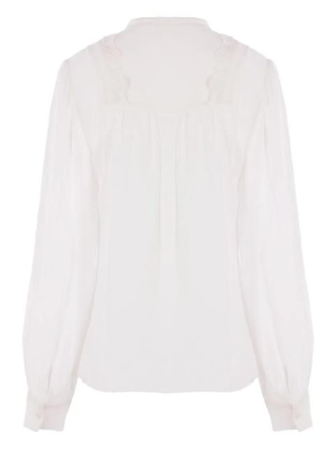 ISABEL MARANT silk embroidered shirt - White - zdjęcie produktu nr 2
