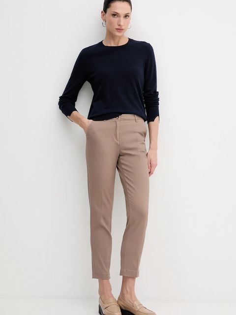 Sisley sweter damski kolor granatowy lekki 102HM100F