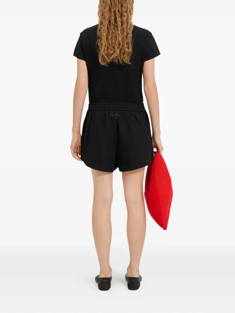 MM6 Maison Margiela elasticated-waistband shorts - Black