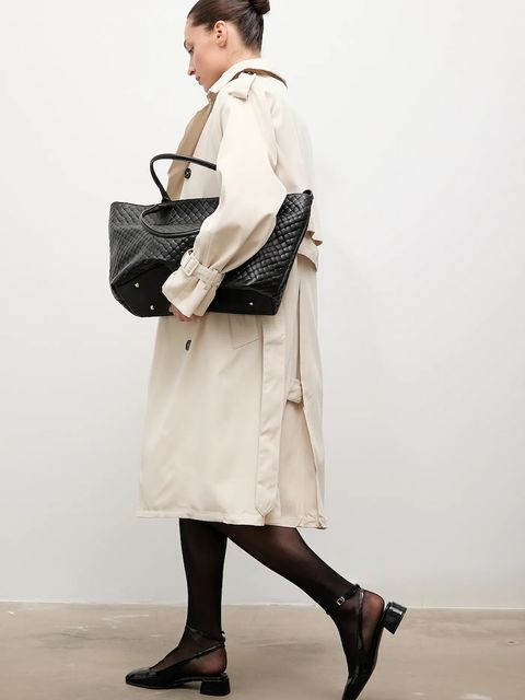 Answear.LAB trencz bawełniany kolor beżowy - zdjęcie produktu nr 1