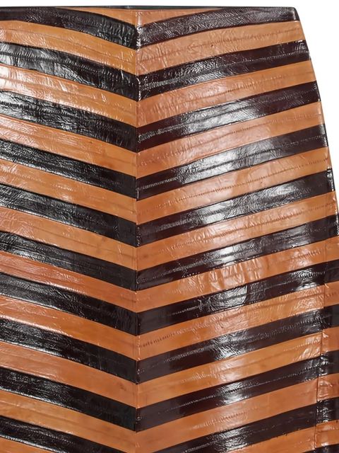 FENDI striped mini skirt - Brown - zdjęcie produktu nr 2