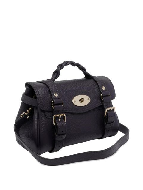Mulberry mini Alexa braided-handle tote bag - Purple