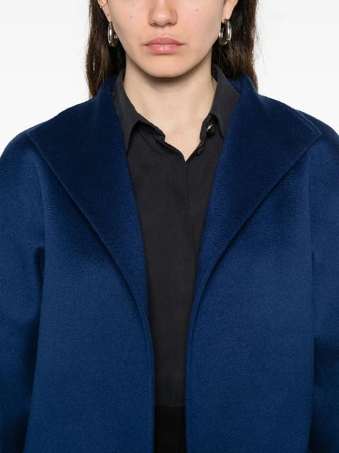 Max Mara hooded belted coat - Blue