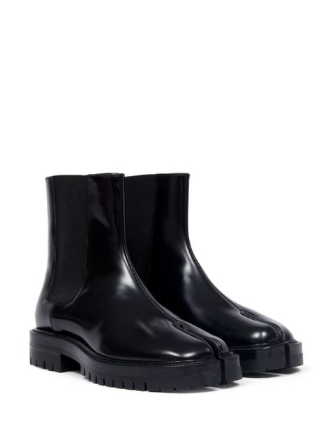 Maison Margiela Tabi leather Chelsea boots - Black - zdjęcie produktu nr 2