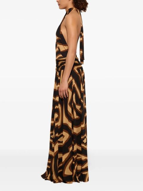 PUCCI Labirinto print sleeveless dress - Black